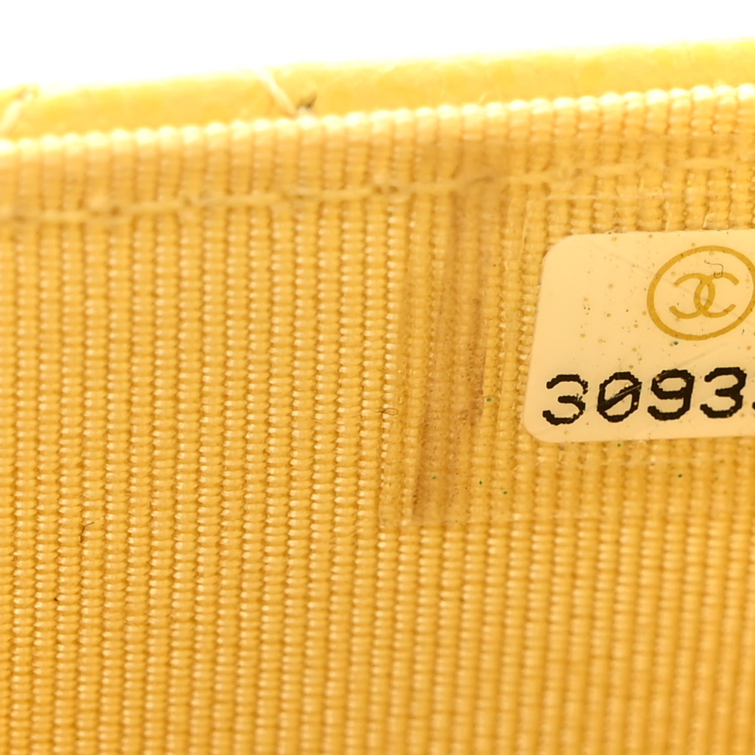 Chanel Caviar Quilted Wallet on Chain WOC Yellow 8 of 13