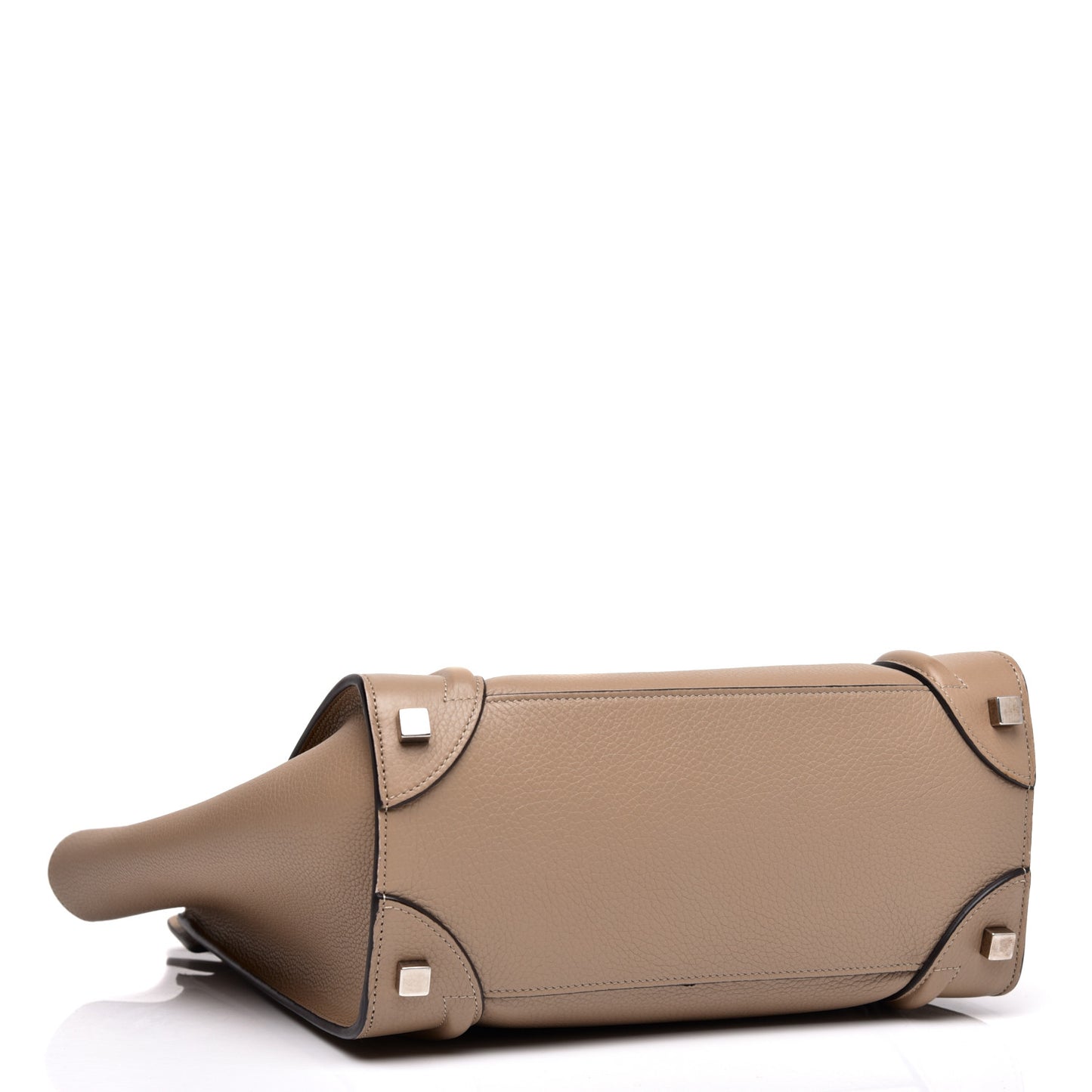 Drummed Calfskin Micro Luggage Dune