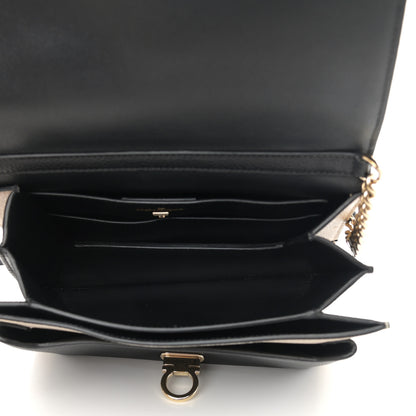Salvatore Ferragamo Grained Calfskin Trifolio Flap Bag Dune Bone 5 of 14