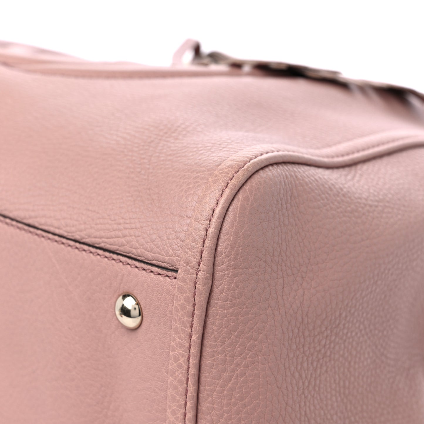 Pebbled Calfskin Medium Soho Shoulder Bag Dark Cipria