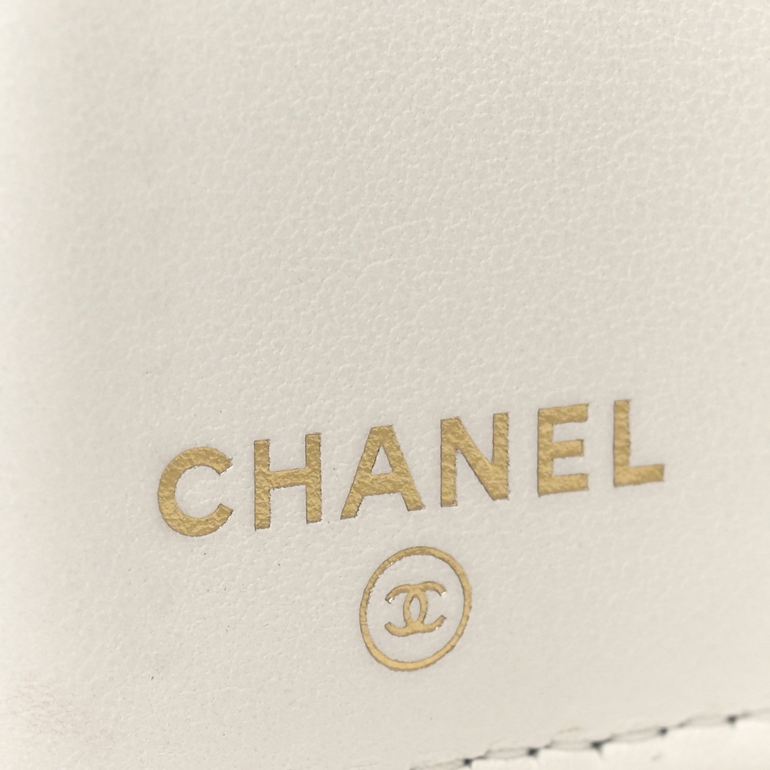 Chanel Caviar Quilted Crystal CC Small Flap Wallet White 8 of 10