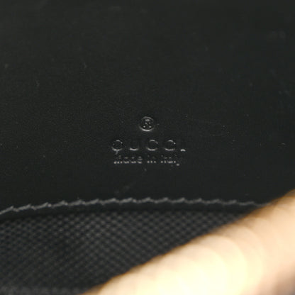 Gucci Calfskin GG Super Mini Debossed Chain Wallet Black 6 of 9