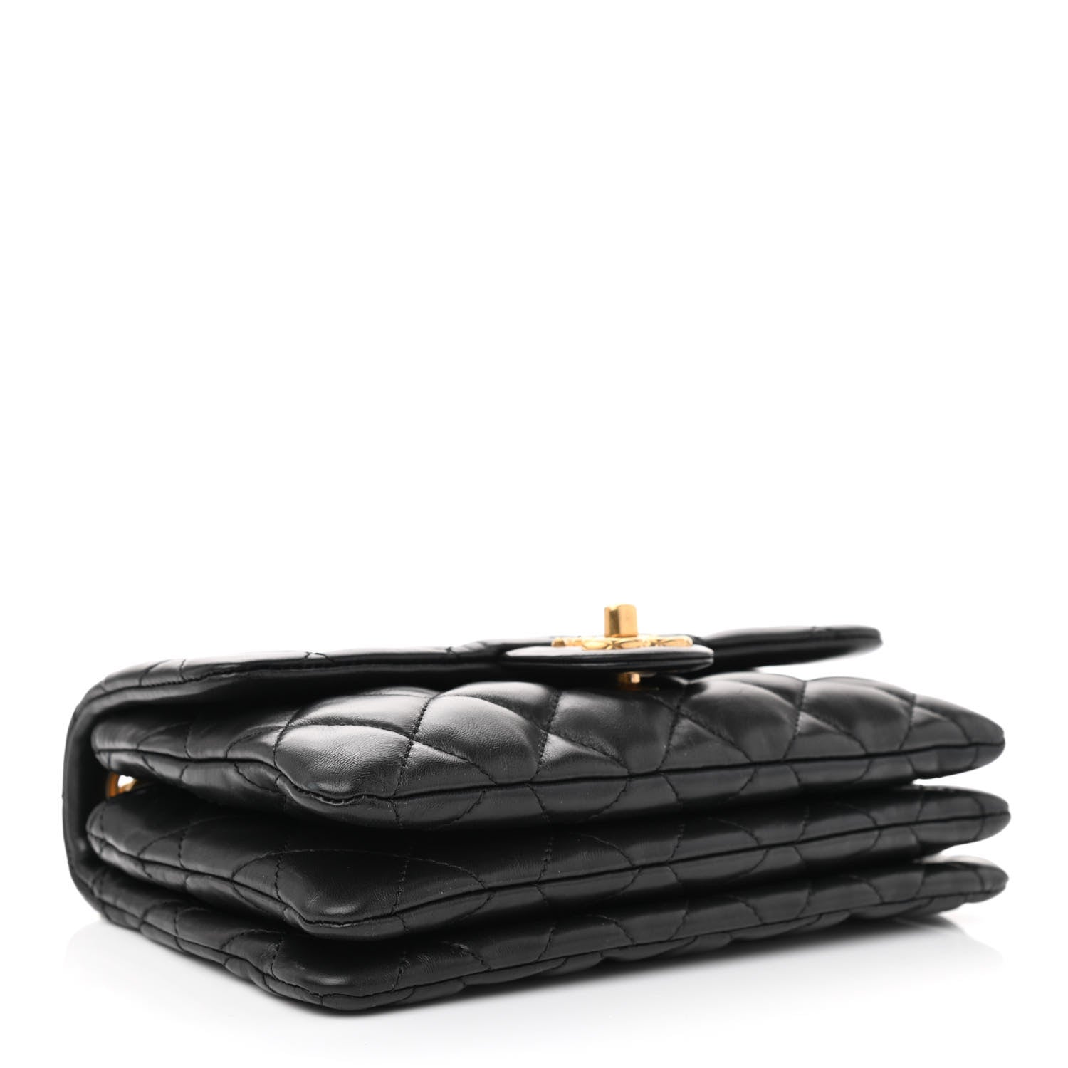 Chanel Lambskin Quilted Small Pillow Crush Flap Black 3 of 8