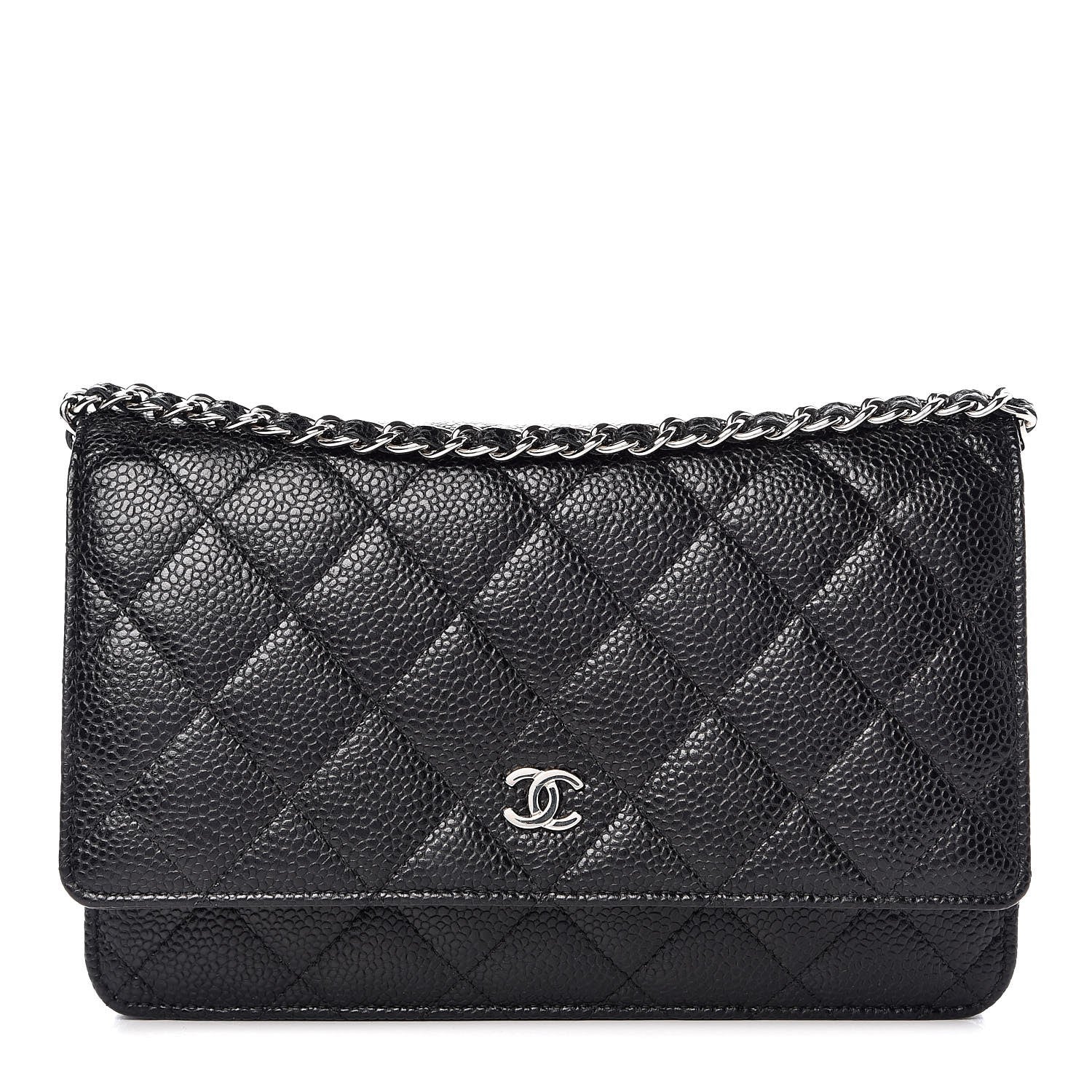 Chanel Caviar Quilted Wallet On Chain WOC Black 1 of 9