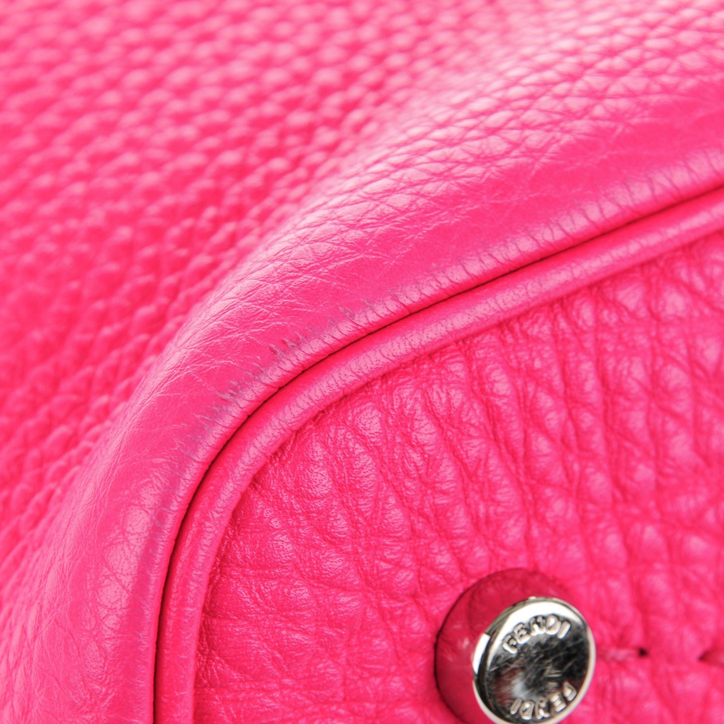 Cuoio Romano Selleria Large Anna Bucket Bag Fuxia
