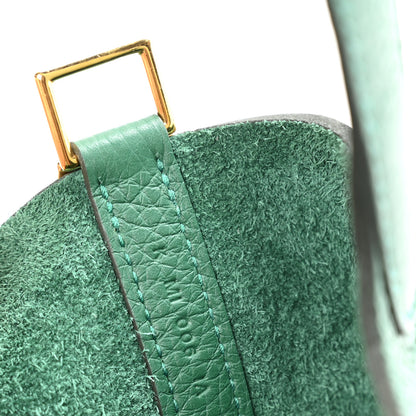 Hermes Taurillon Clemence Swift Eclat Picotin Lock 18 Vert Moyen Vert Peppermint 7 of 13