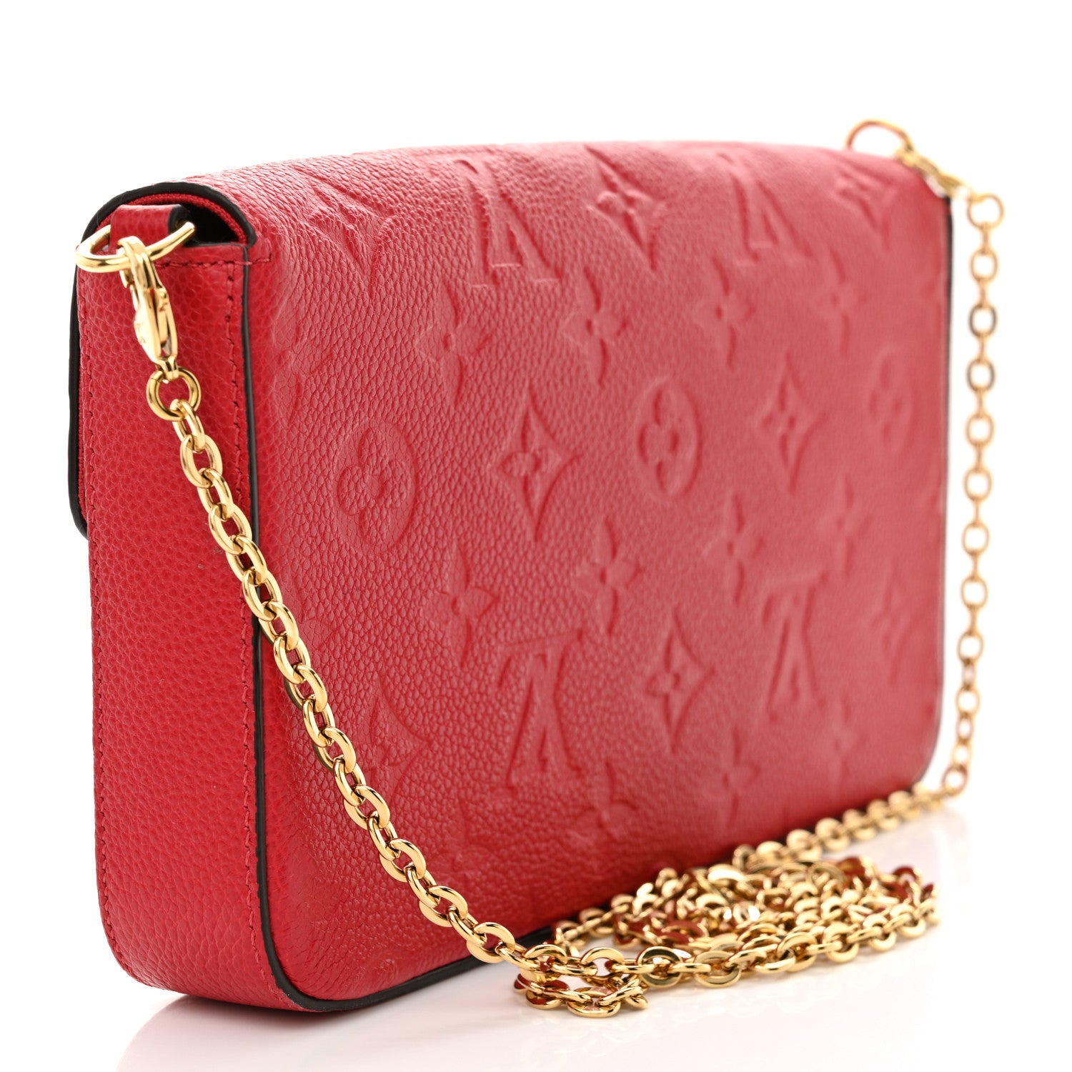 Louis Vuitton Empreinte Pochette Felicie Chain Wallet Scarlet 4 of 11