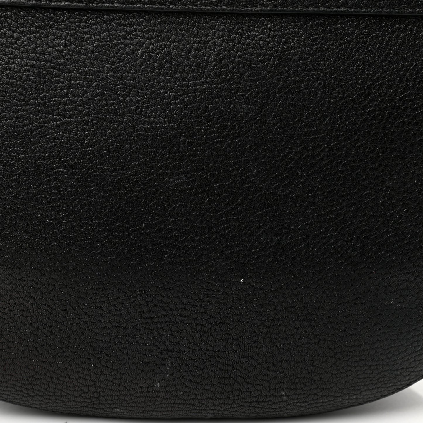 Grained Lambskin Large Drew Shoulder Bag Black