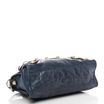 Balenciaga Agneau Giant 21 Gold Hardware City Bleu Roi 3 of 6