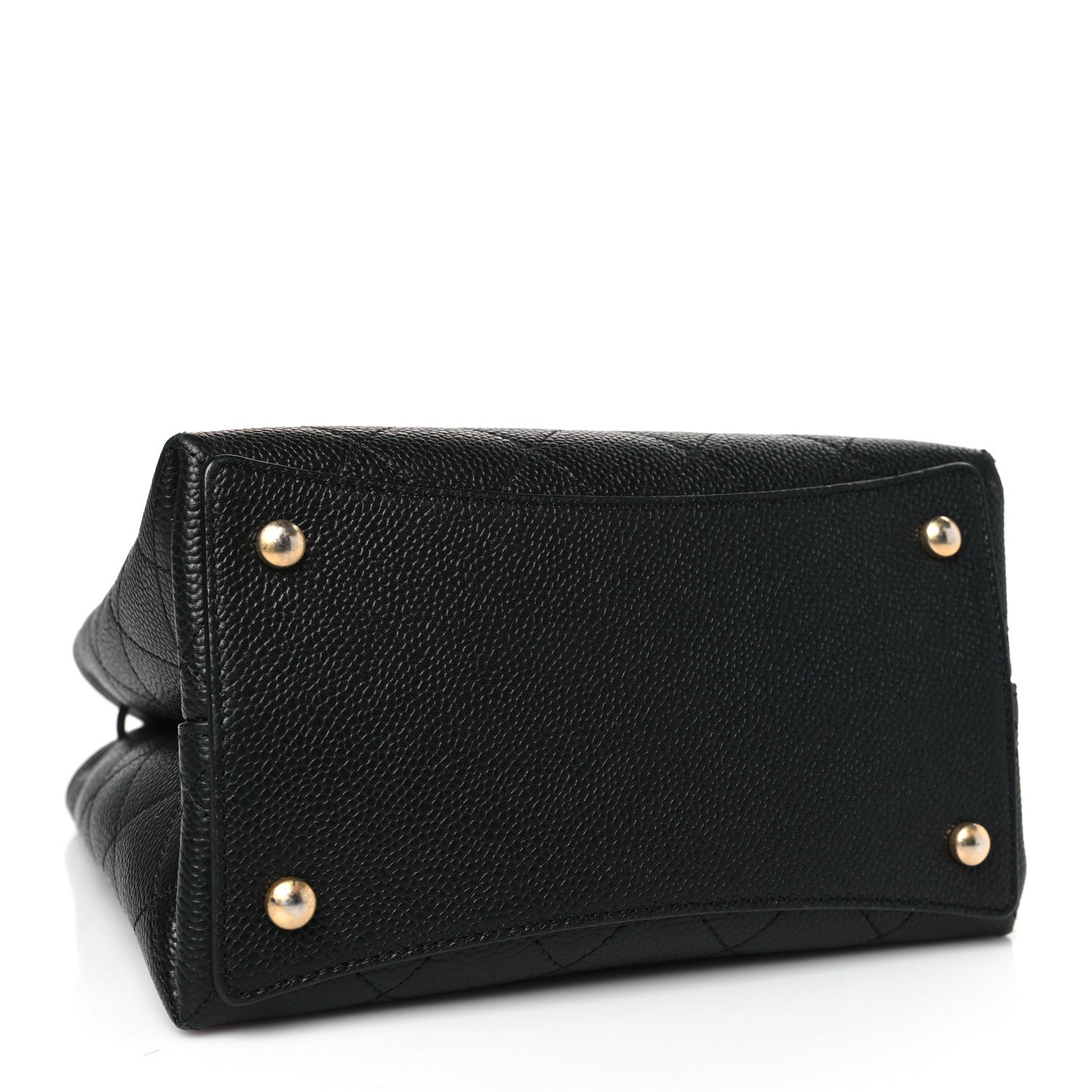 Chanel Grained Calfskin Stitched Small Drawstring Bag Black 4 of 9