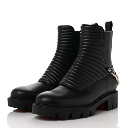 Christian Louboutin Calfskin Maddic MaxBoots 37 Black 3 of 8