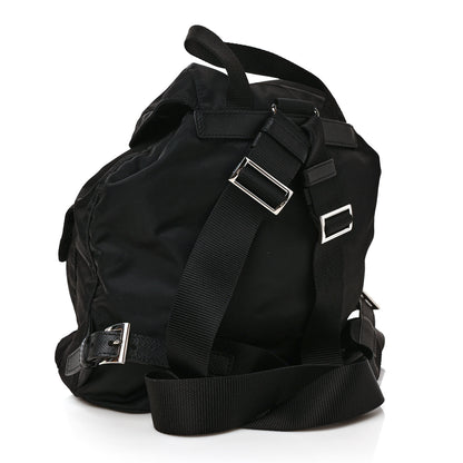 Prada Tessuto Nylon Saffiano Small Backpack Black 3 of 9