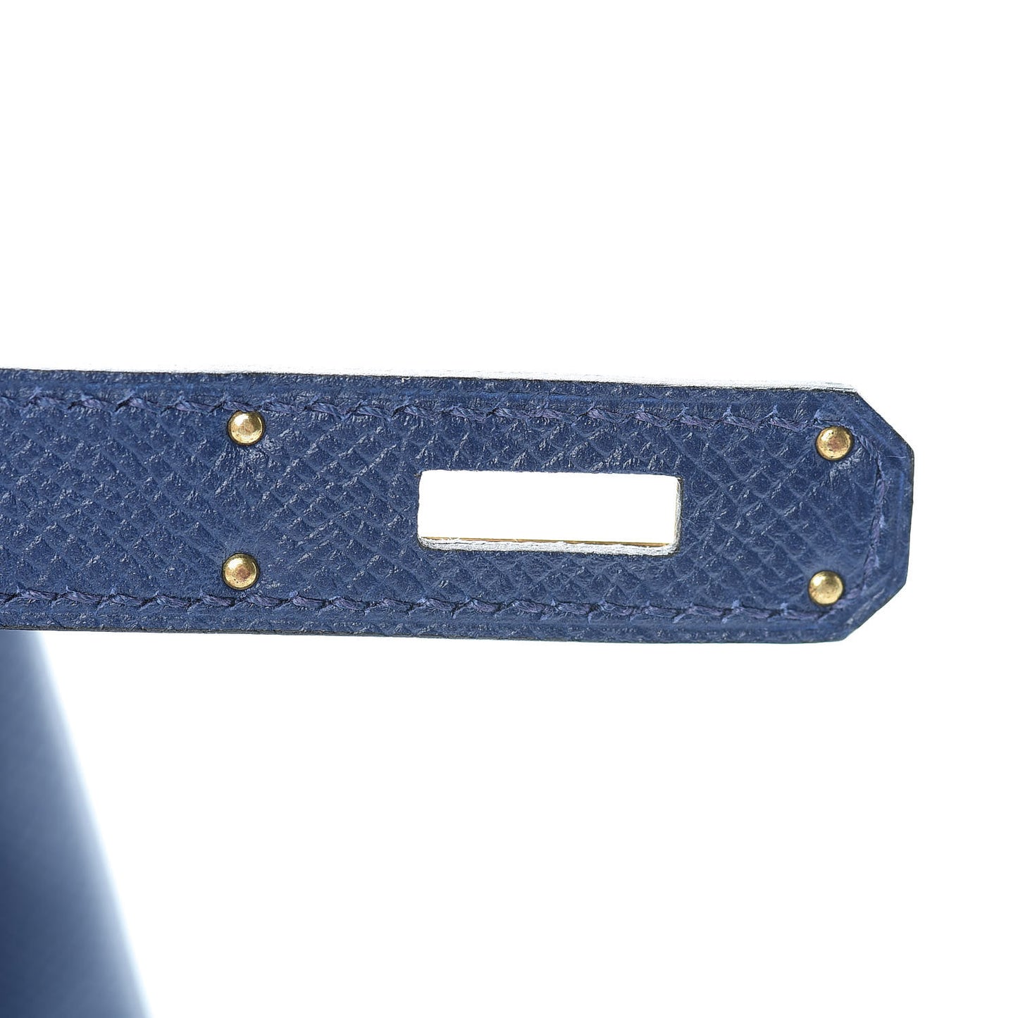 Epsom Horseshoe Birkin 35 Bleu Saphir Etain
