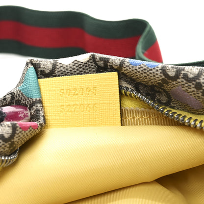 Gucci Soft GG Supreme Monogram Hearts Web Childrens Belt Bag Beige Ebony Multicolor Freesia 7 of 10
