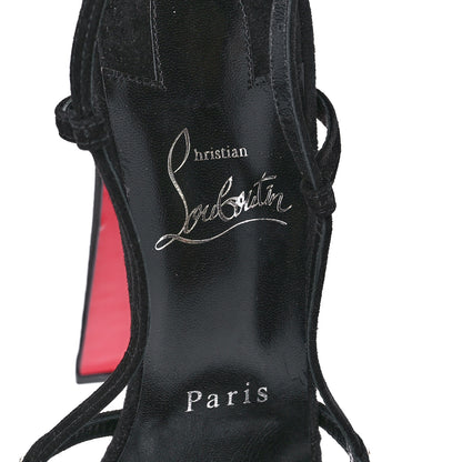 Christian Louboutin Suede Crystal Vegastrassima Alta 160 Pumps 38.5 Black 7 of 8