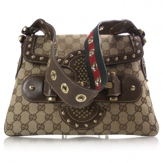 Monogram Borchie Studded Flap Bag