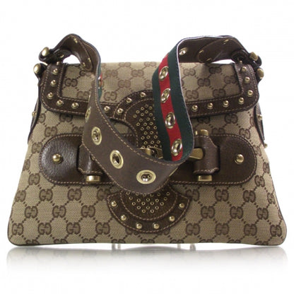 Gucci Monogram Borchie Studded Flap Bag 1 of 9