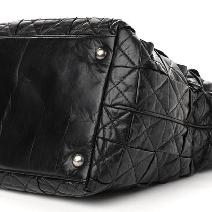 Chanel Aged Calfskin CC Tote Black 9 of 15