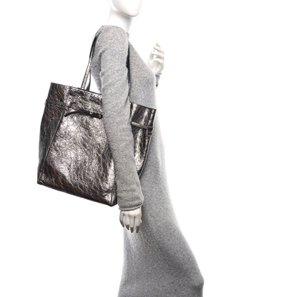 Givenchy Metallic Calfskin Medium Voyou Bag Silver 2 of 10