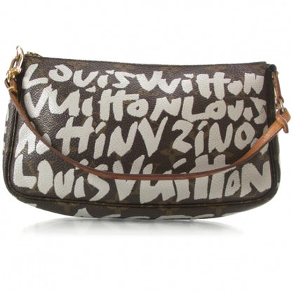 Louis Vuitton Monogram Graffiti Pochette Accessories Silver 1 of 9
