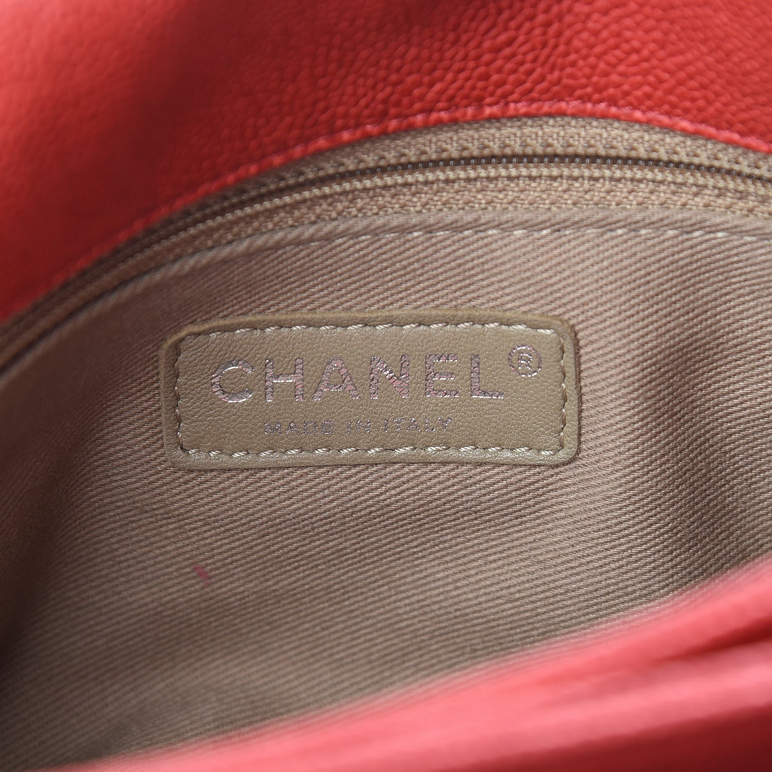 Chanel Caviar Quilted Medium Simply CC Flap Red 6 of 11
