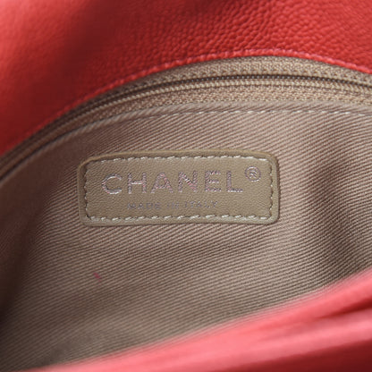Chanel Caviar Quilted Medium Simply CC Flap Red 6 of 11