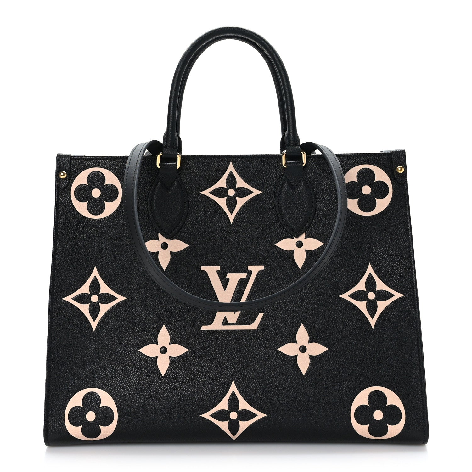 Louis Vuitton Empreinte Monogram Giant Onthego MM Black Beige 1 of 8