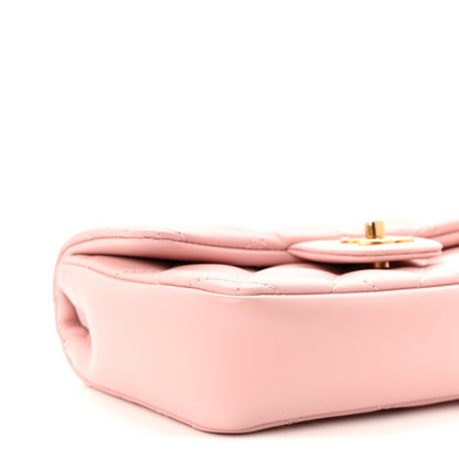 Chanel Lambskin Quilted Mini Heart Charms Flap Light Pink 8 of 10