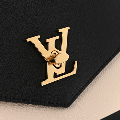 Louis Vuitton Soft Calfskin Mylockme Chain Bag BB Black Creme 10 of 10