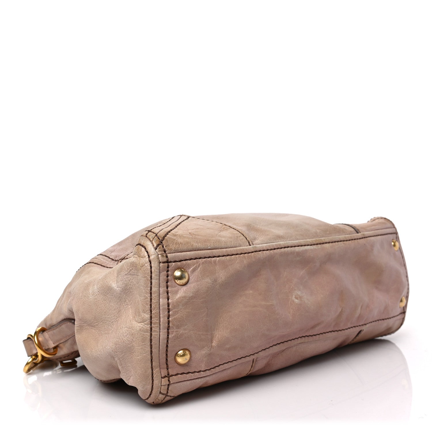 Prada Vitello Shine Shopping Satchel Mughetto 4 of 9