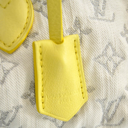 Louis Vuitton Monogram Denim Speedy Round Yellow 9 of 13
