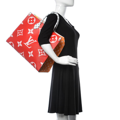 Louis Vuitton Monogram Giant Onthego GM Rouge Rose 3 of 12