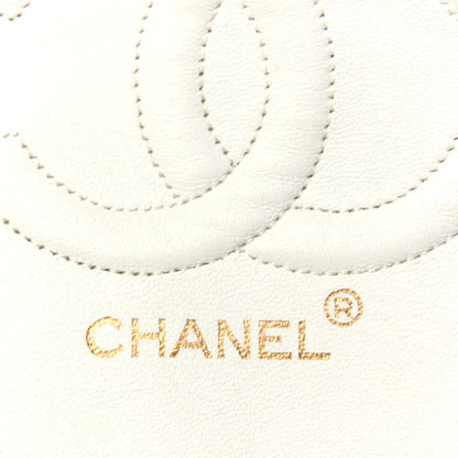 Chanel Lambskin Quilted Medium Double Flap White 6 of 17