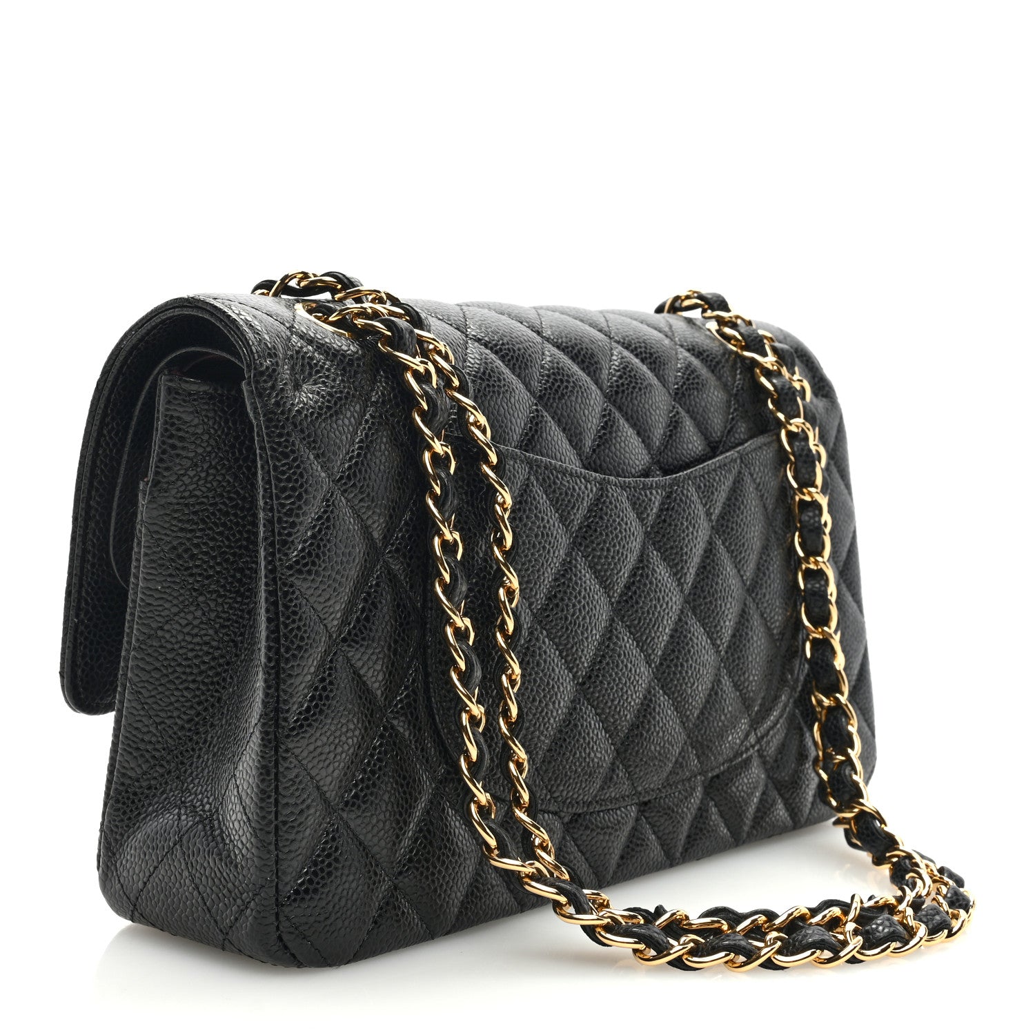 Chanel Caviar Quilted Medium Double Flap Black 3 of 9