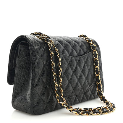 Chanel Caviar Quilted Medium Double Flap Black 3 of 9