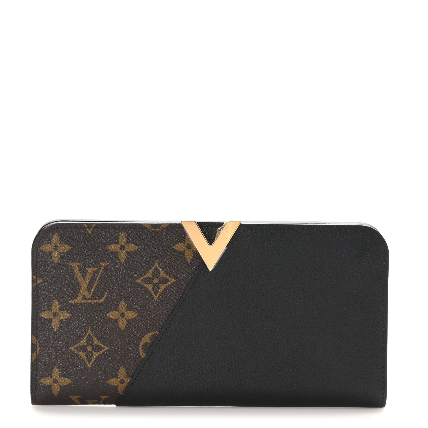 Louis Vuitton Monogram Calfskin Kimono Wallet Black 1 of 8