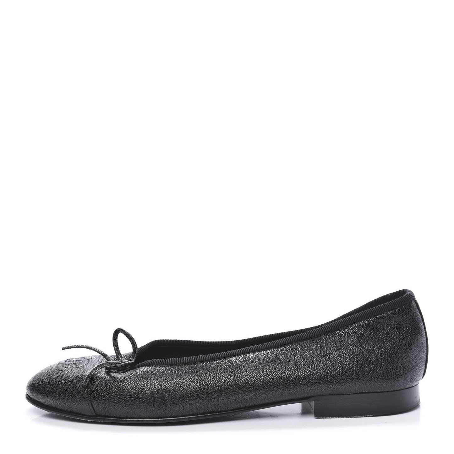 Caviar CC Cap Toe Ballerina Flats 36 Black