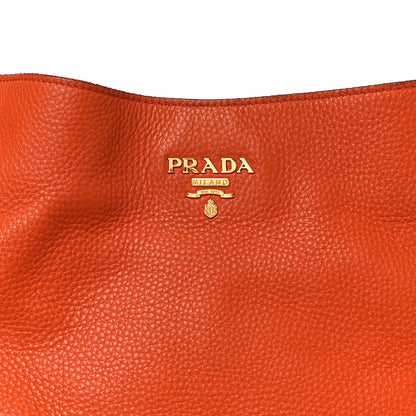 Prada Vitello Daino Side Pocket Hobo Papaya 15 of 15