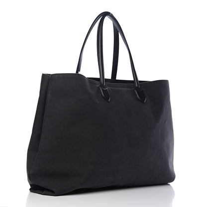 Burberry Canvas Lewes Tote Black 2 of 15