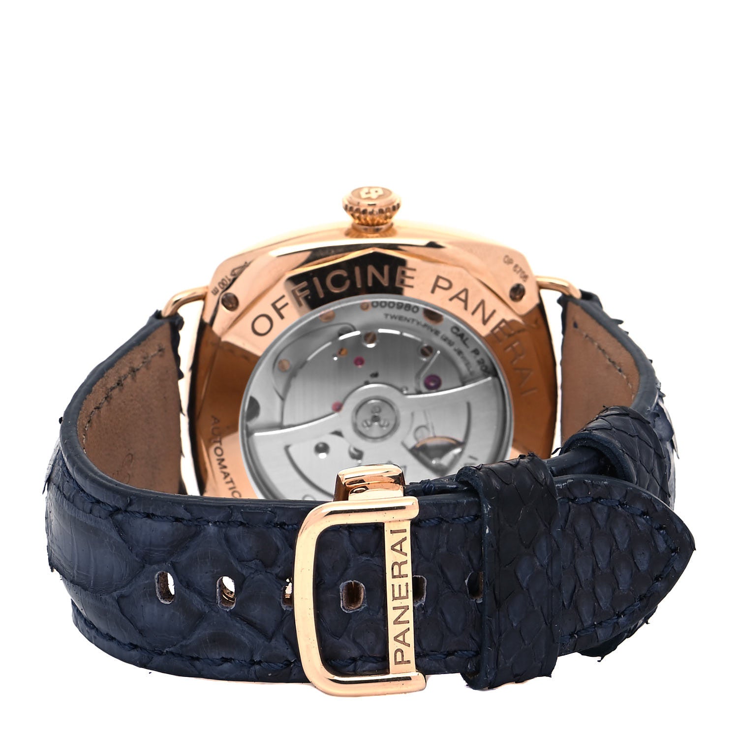 Panerai 18K Rose Gold Alligator 45mm Radiomir 10 Days GMT Automatic Watch Black PAM00273 3 of 7
