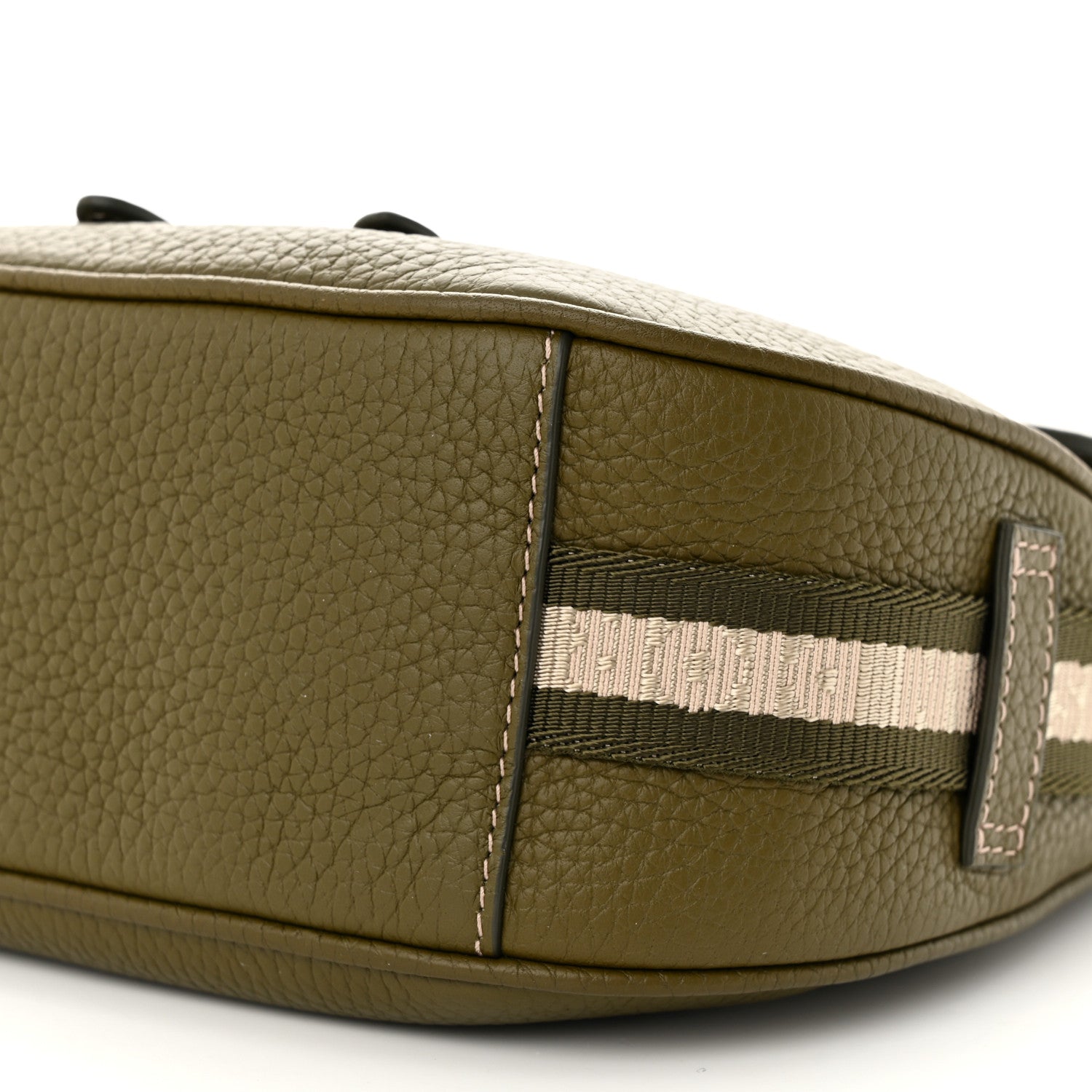 Christian Dior Grained Calfskin Mini Soft Saddle Bag Olive 10 of 11