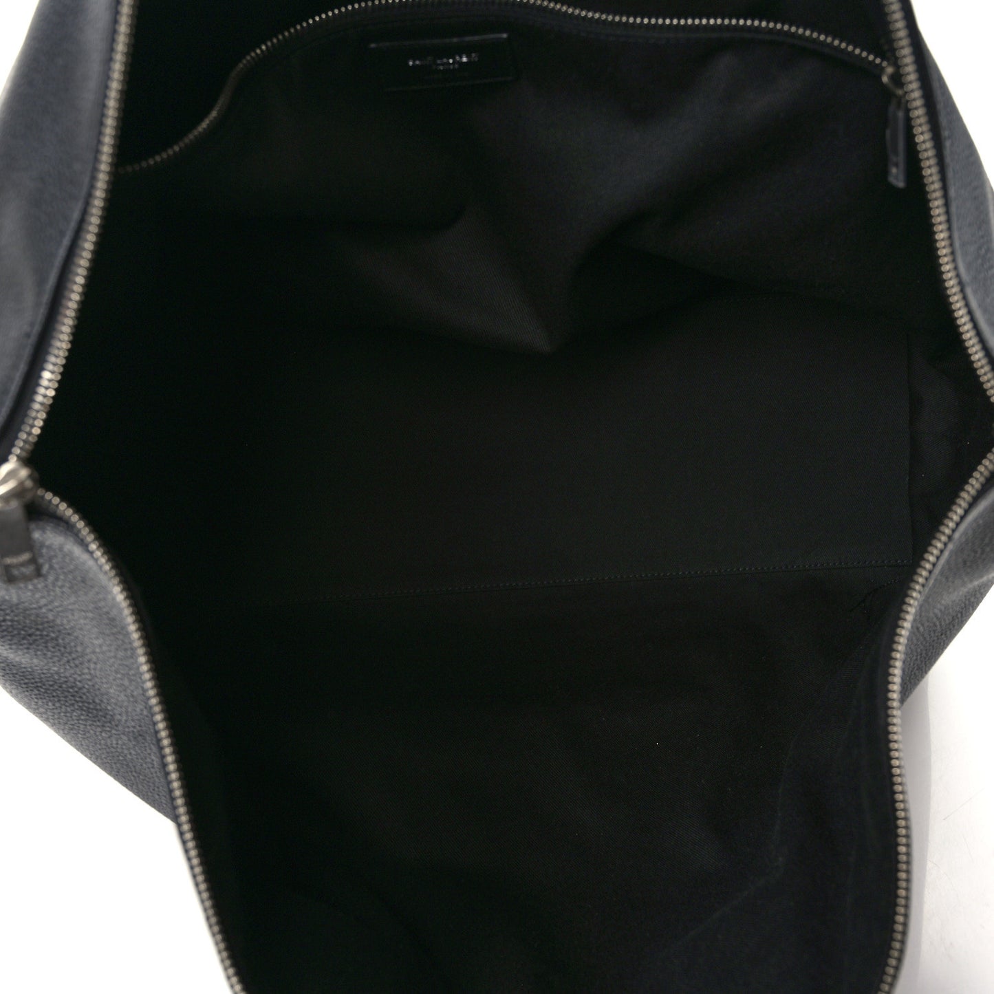 Grained Calfskin Giant Bowling Bag Black