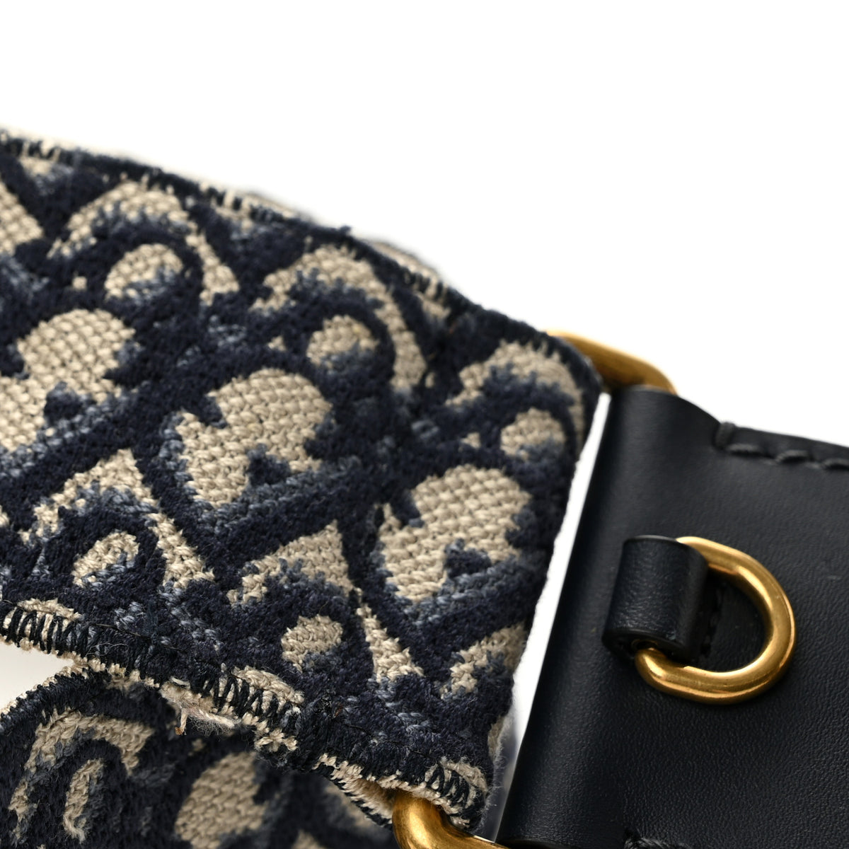 Christian Dior Oblique Shoulder Strap Blue 6 of 6