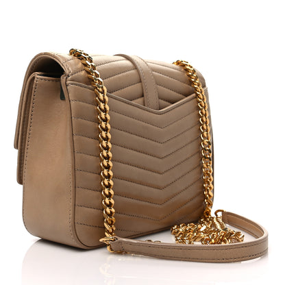 Saint Laurent Lambskin Matelasse Chevron Monogram Small Sulpice Bag Sable Beige 3 of 8