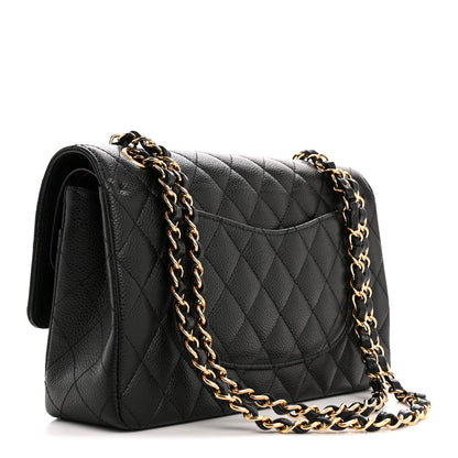 Chanel Caviar Quilted Medium Double Flap Black 3 of 11