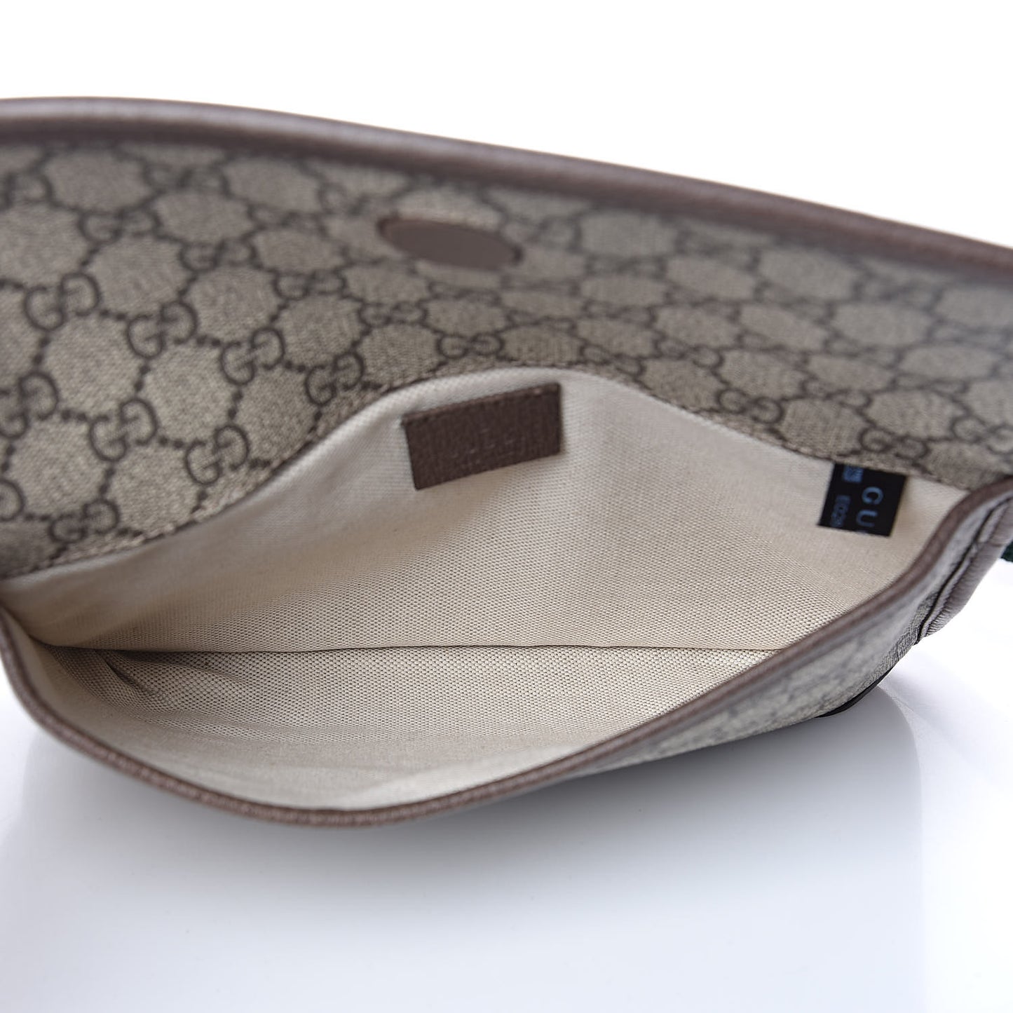 GG Supreme Monogram Neo Vintage Web Belt Bag Brown