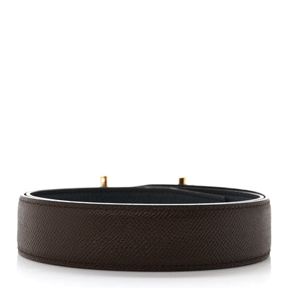 Hermes Epsom 40mm H d'Ancre Belt 80 32 Chocolate Black 2 of 5