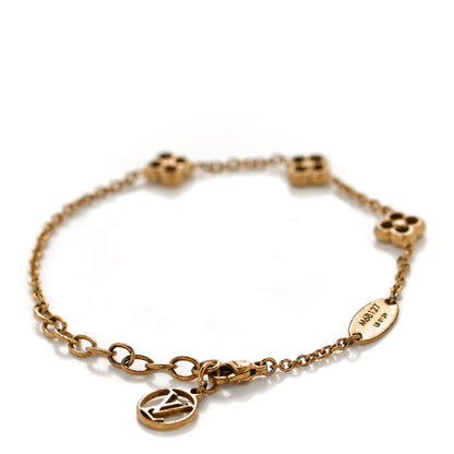 Louis Vuitton Brass Flower Full Bracelet Gold 3 of 5