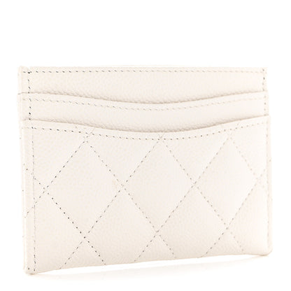 Chanel Caviar Quilted Card Holder White 2 of 8