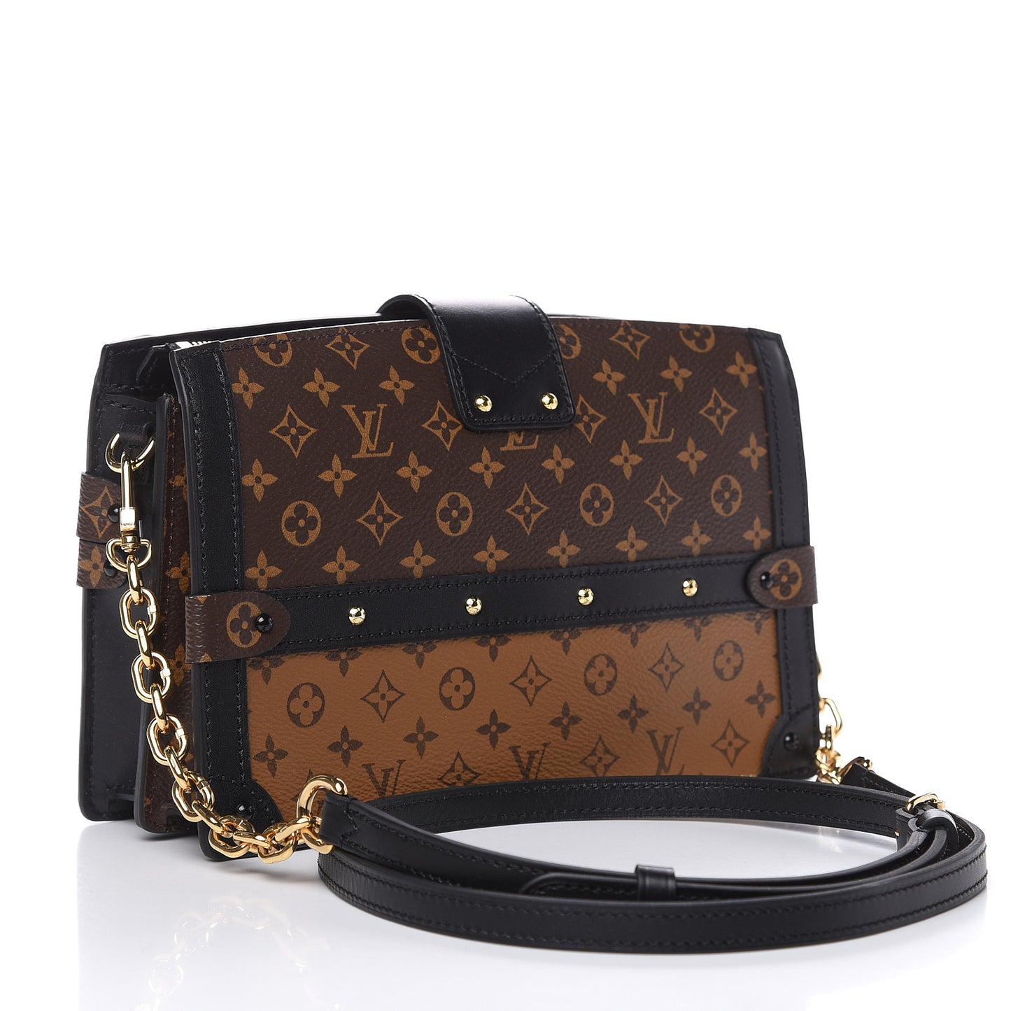 Reverse Monogram Trunk Clutch